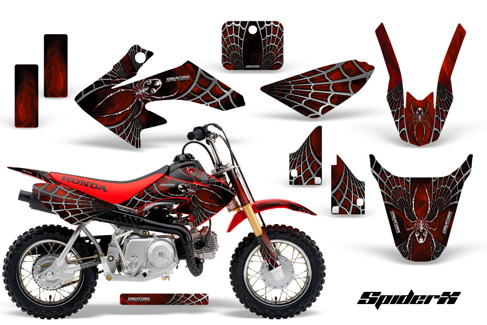 CRF 50 Graphics Kit SpiderX Red Red